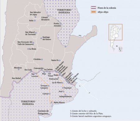 Los territorios Indigenas en 1850